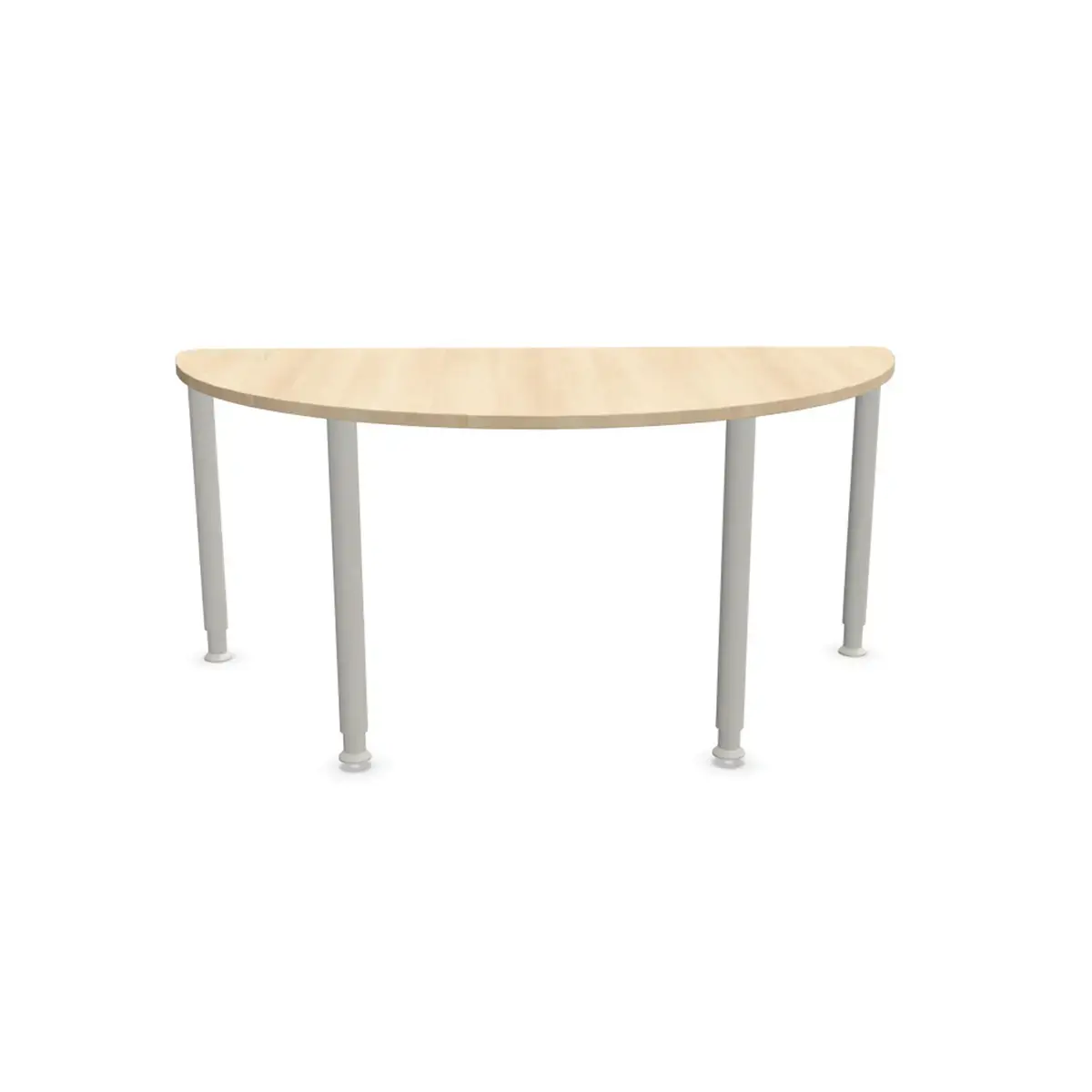 Compl&eacute;ment demi rond 160 acacia clair/alu 