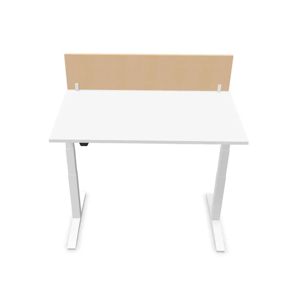 Cloisonette pour bureau L.140 hêtre/blanc