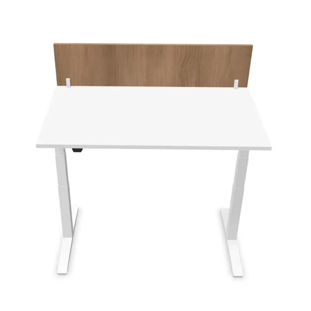 Cloisonnette pour bureau L 140 noyer/blanc 