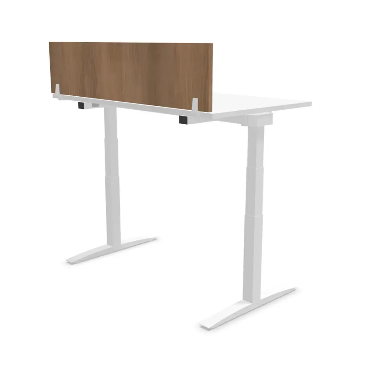 Cloisonnette pour bureau L 140 noyer/blanc 