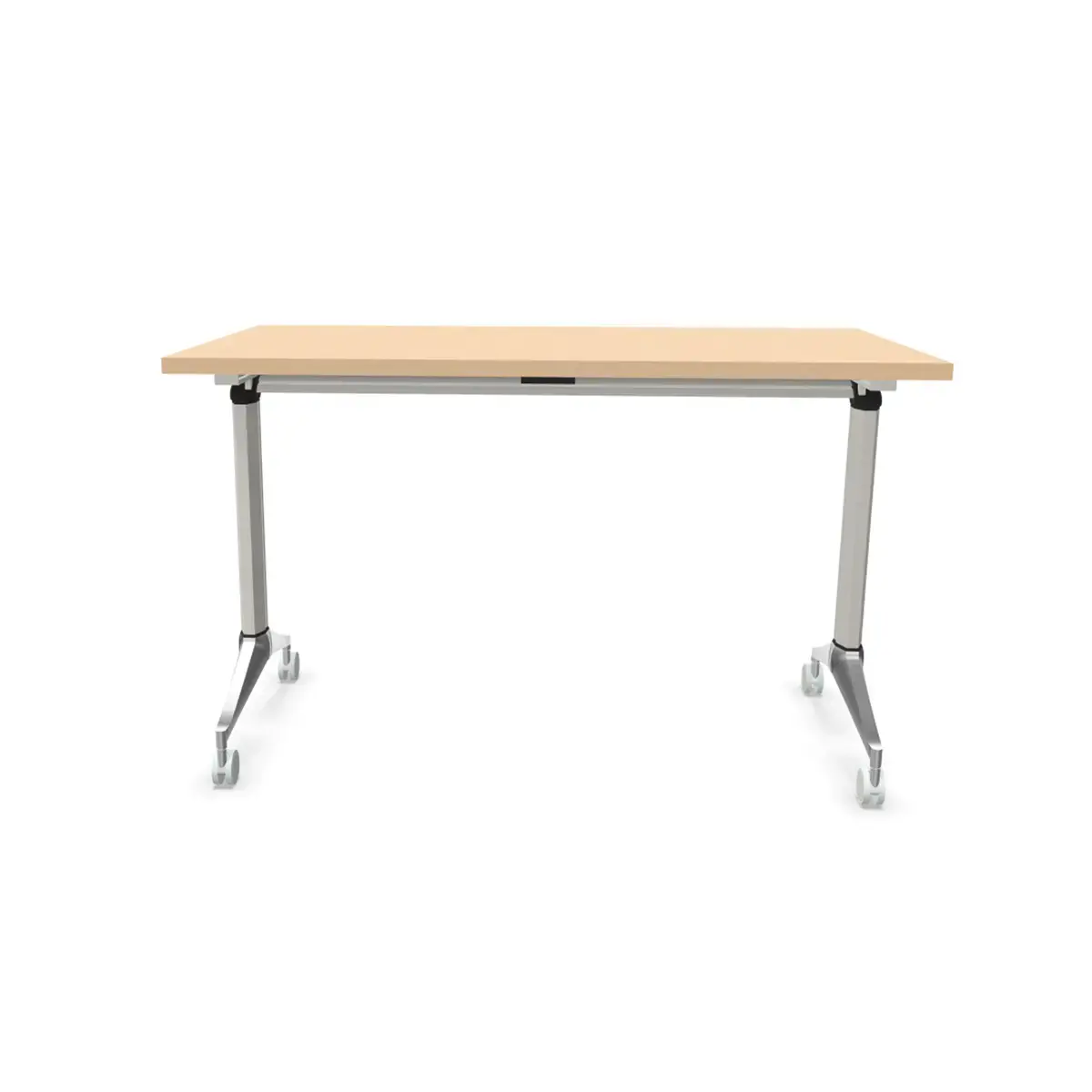 Table rabattable - 120 x 70 cm - Hêtre/Alu