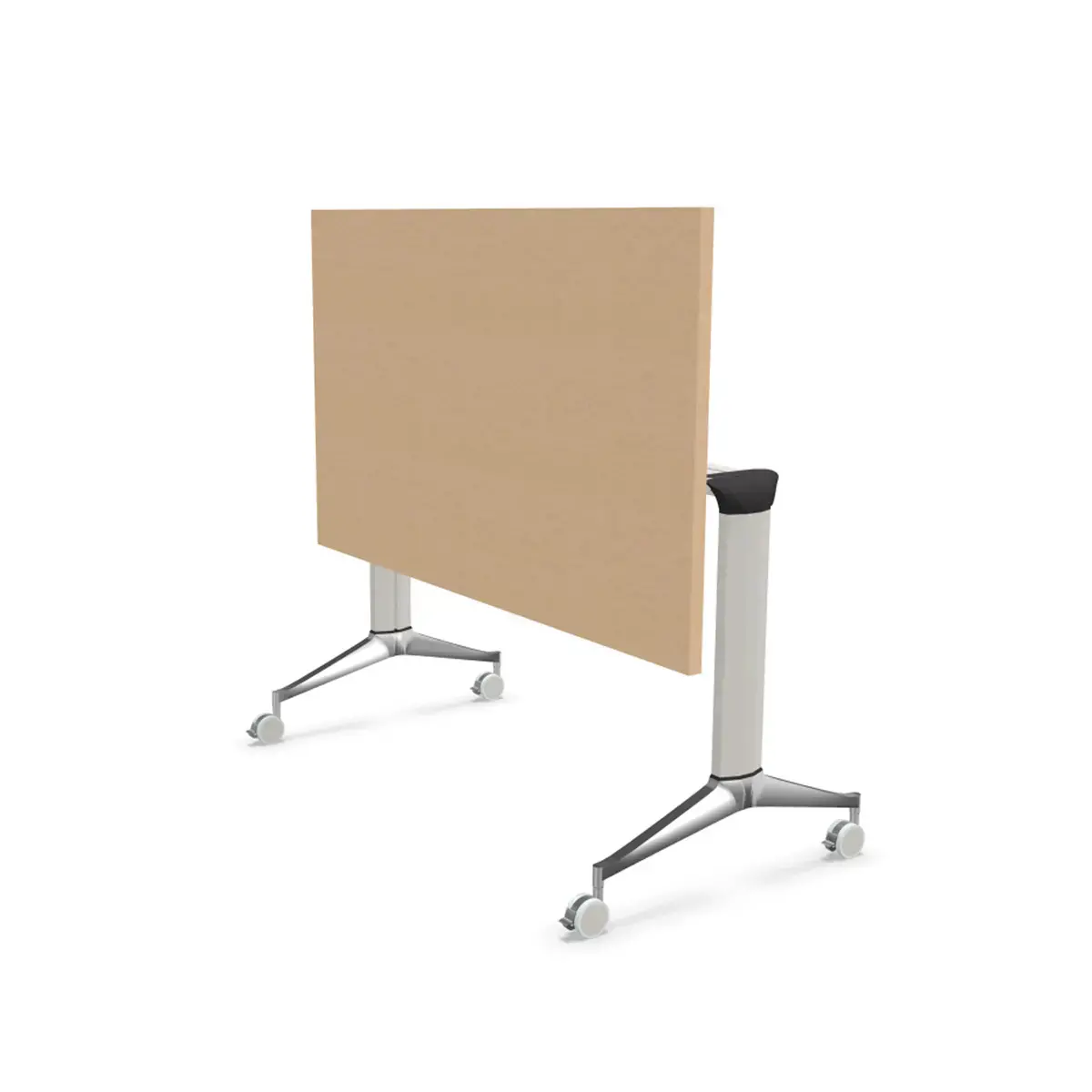 Table rabattable - 120 x 70 cm - Hêtre/Alu