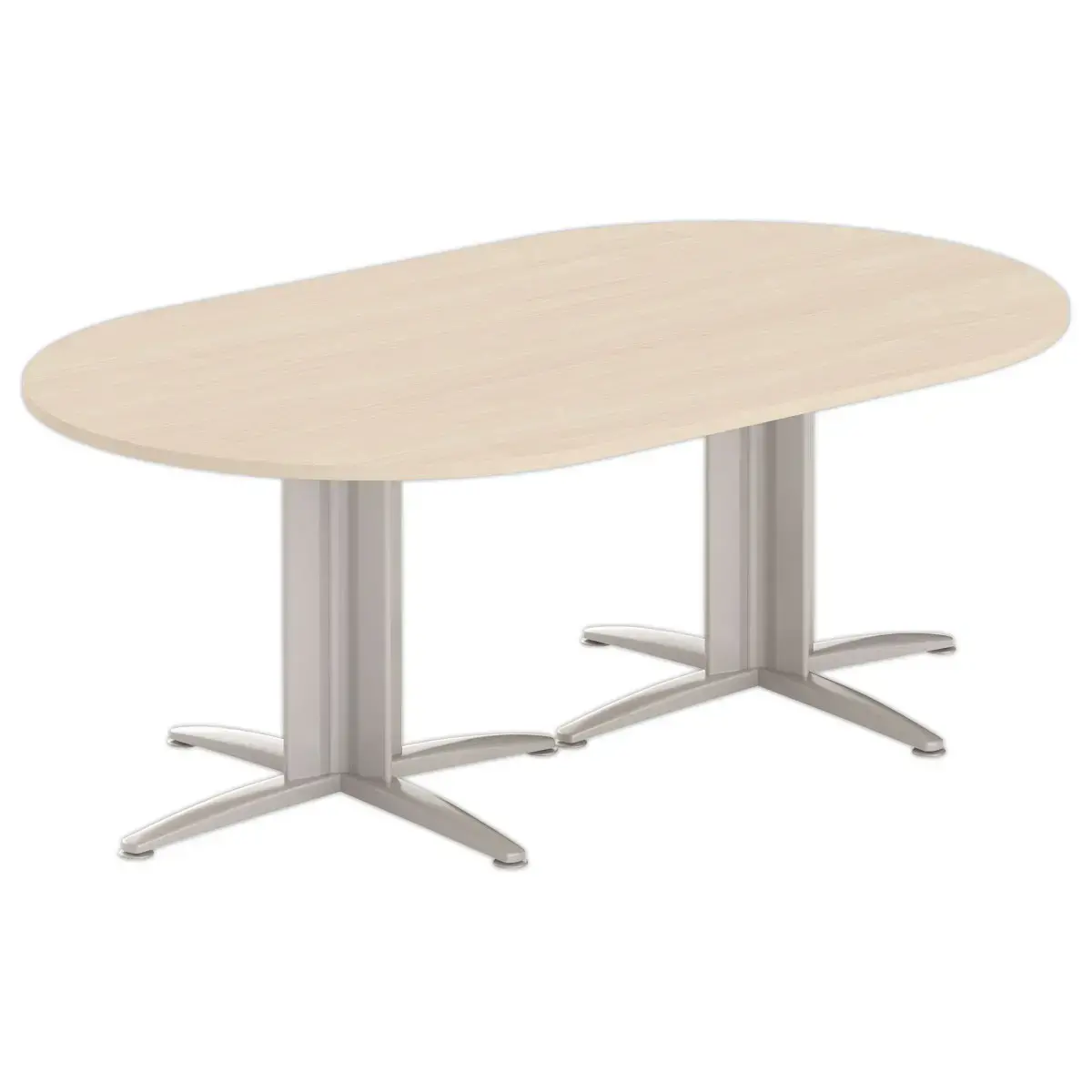 Table r&eacute;union ovale 200x120 acacia/aluminium 