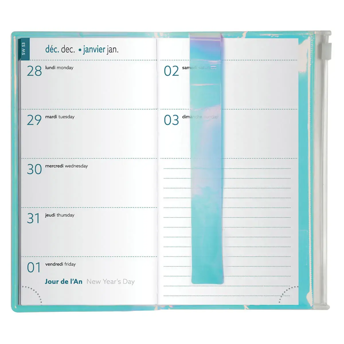 Agenda Semainier de poche Exacompta EasyTime  -9 x 17 cm 