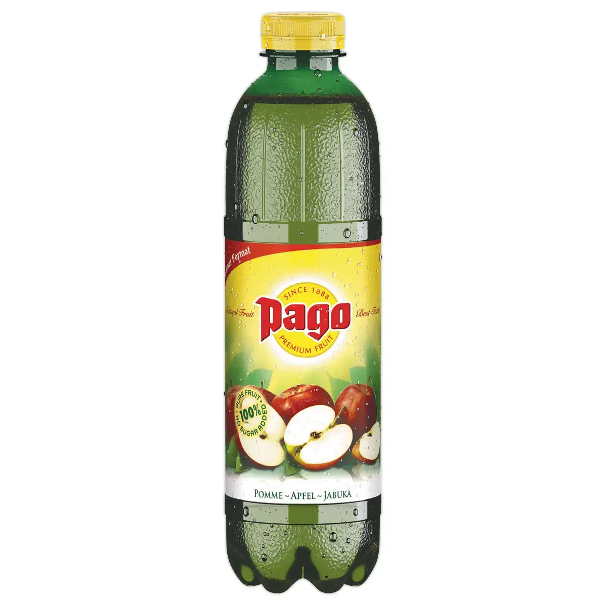 6 Bouteilles de jus de fruits - Pomme - 1L - PAGO 