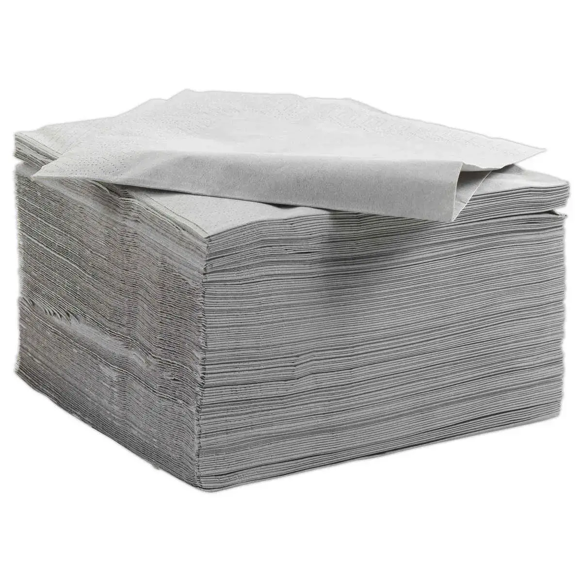 125 Serviettes ouatées - 2 plis - 33 x 33 cm - Gris - DUNI