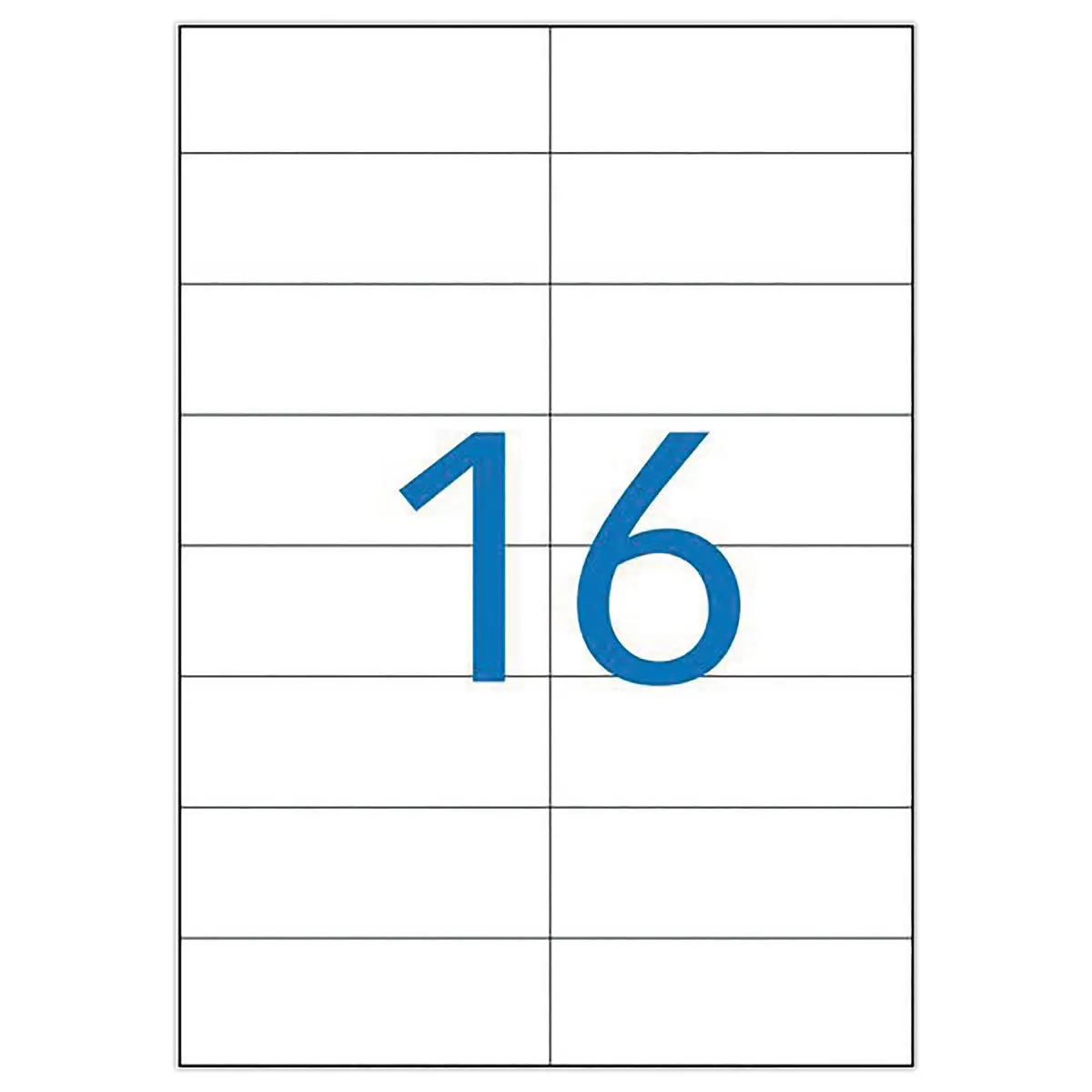 100 Planches d'&eacute;tiquettes multiusages - 105x37 mm 