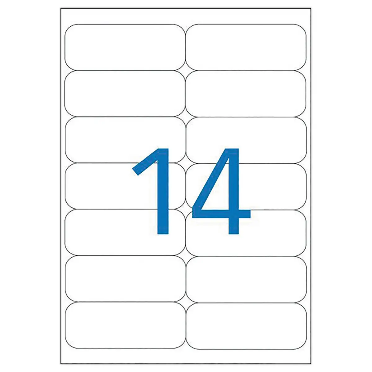 20 Planches d'&eacute;tiquettes transparentes L99,1xH38,1 mm 280 &eacute;tiq/bo&icirc;te 