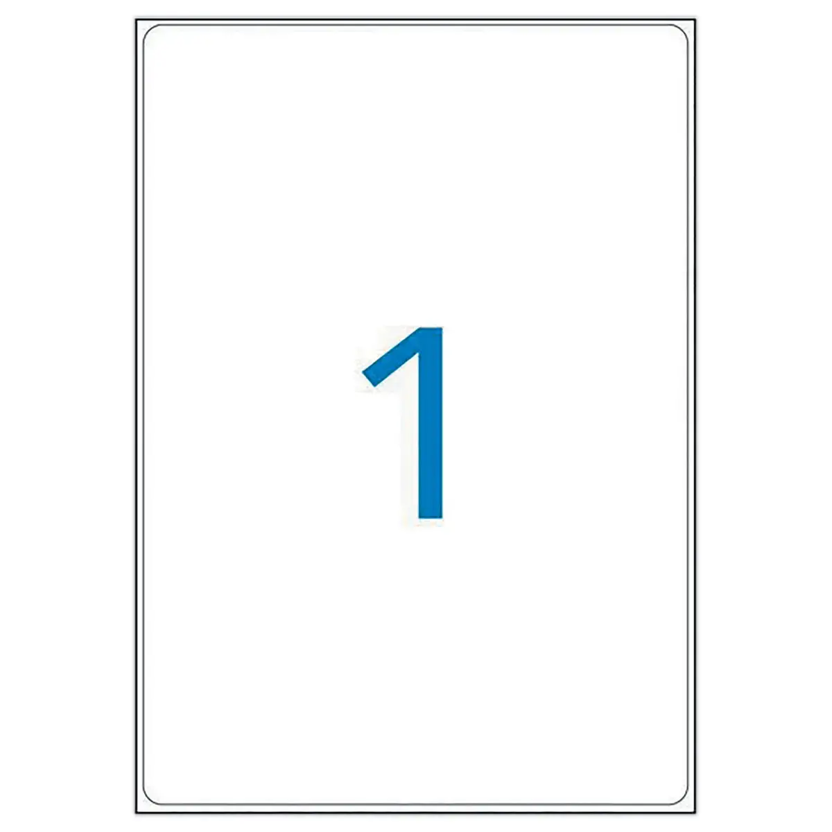 100 Planches d'étiquettes laser L199,6x H289,1 mm soit 100 étiq/boîte