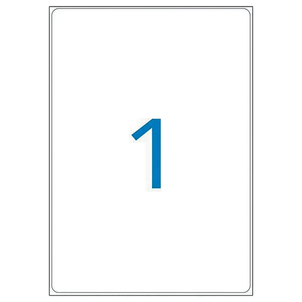 100 Planches d'étiquettes laser 100% recyclées 199,6 x 289,1 mm 100 étiq