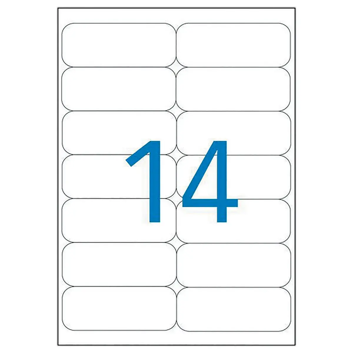 20 Planches d'étiquettes L99,1xH38,1 mm 280 étiq/boîte, jaune