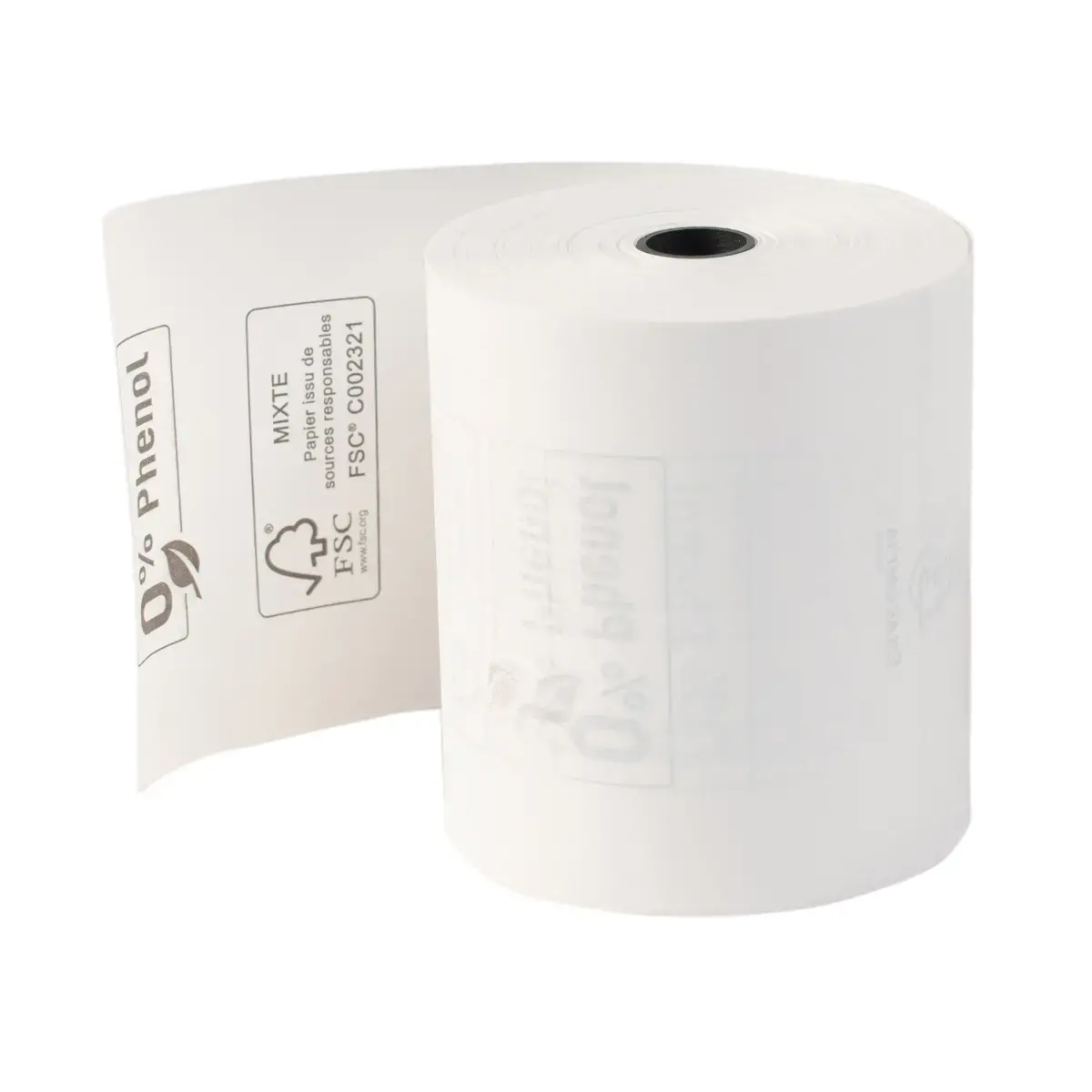 10 Bobines papier thermique caisses et terminaux point de vente Ø 8 cm - Sans phénol - Exacompta