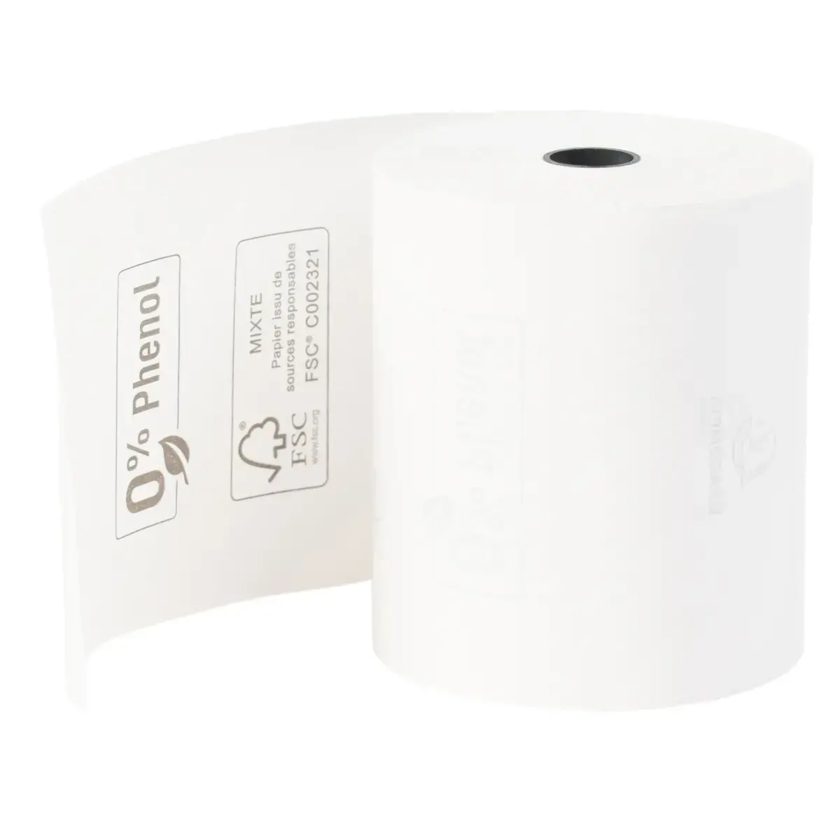 20 Bobines de papier thermique pour caisses Ø 8 cm - sans phénol - EXACOMPTA