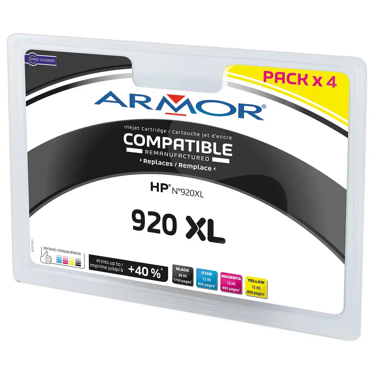 Cartouches eq. HP 920XL - Haute capacit&eacute; - OWA 