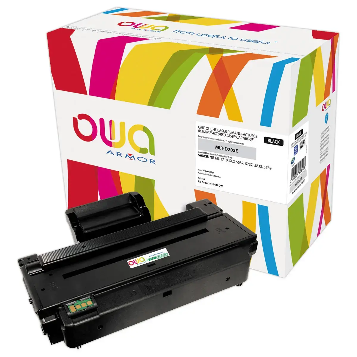 Toner &eacute;q. SAMSUNG MLT-D205E/ELS - Haute capacit&eacute; - Noir - OWA 
