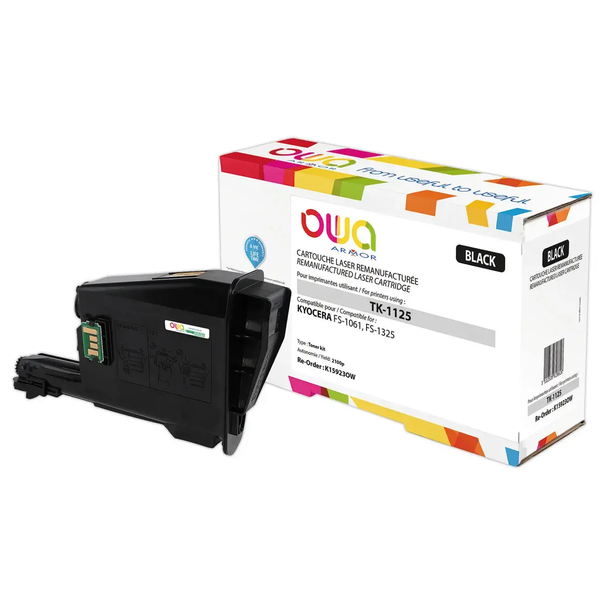 Toner &eacute;q. KYOCERA TK-1125 - Noir - OWA 