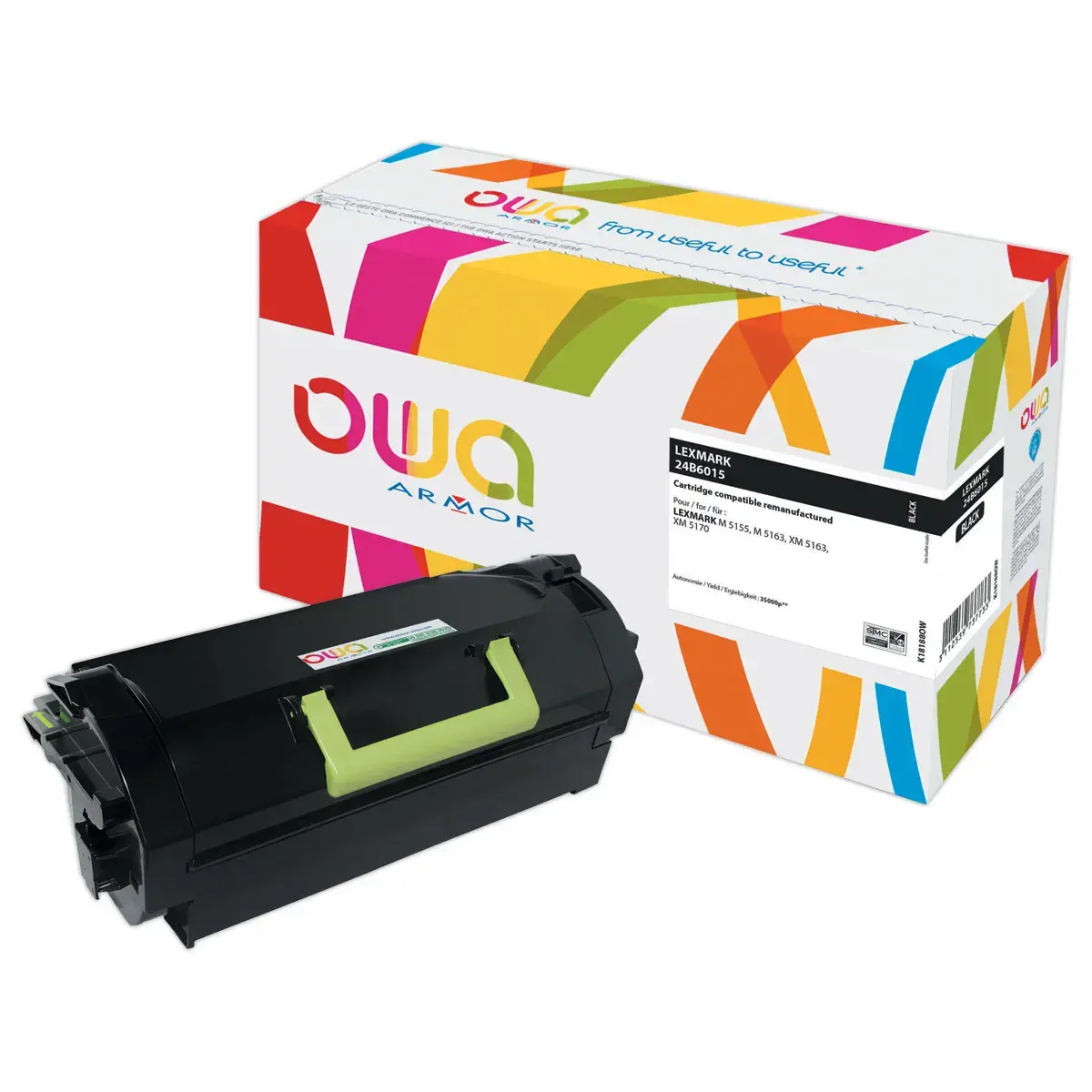 Toner equiv. Armor LEXMARK 24B6015 noir 
