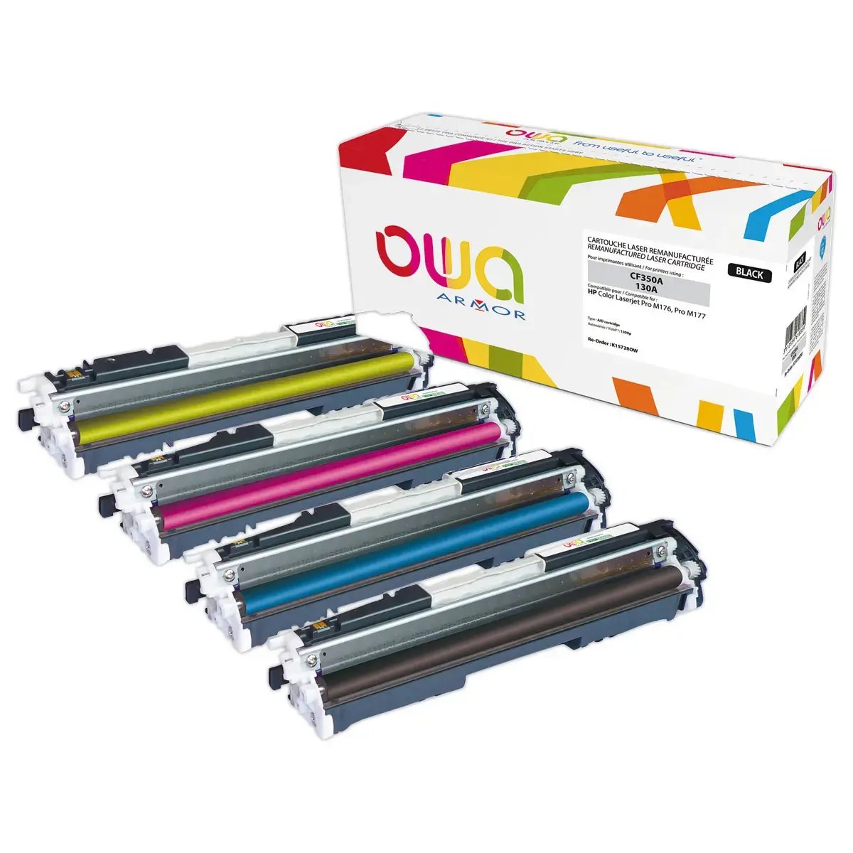 Toner &eacute;q. HP CF351A - Cyan - OWA 