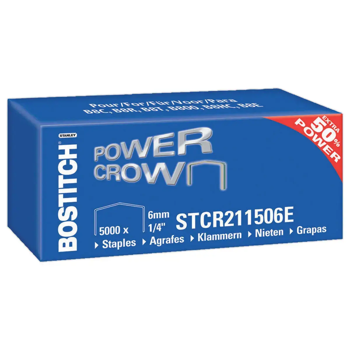 5000 Agrafes STRC 2115-06 pour agrafeuses de bureau - BOSTITCH
