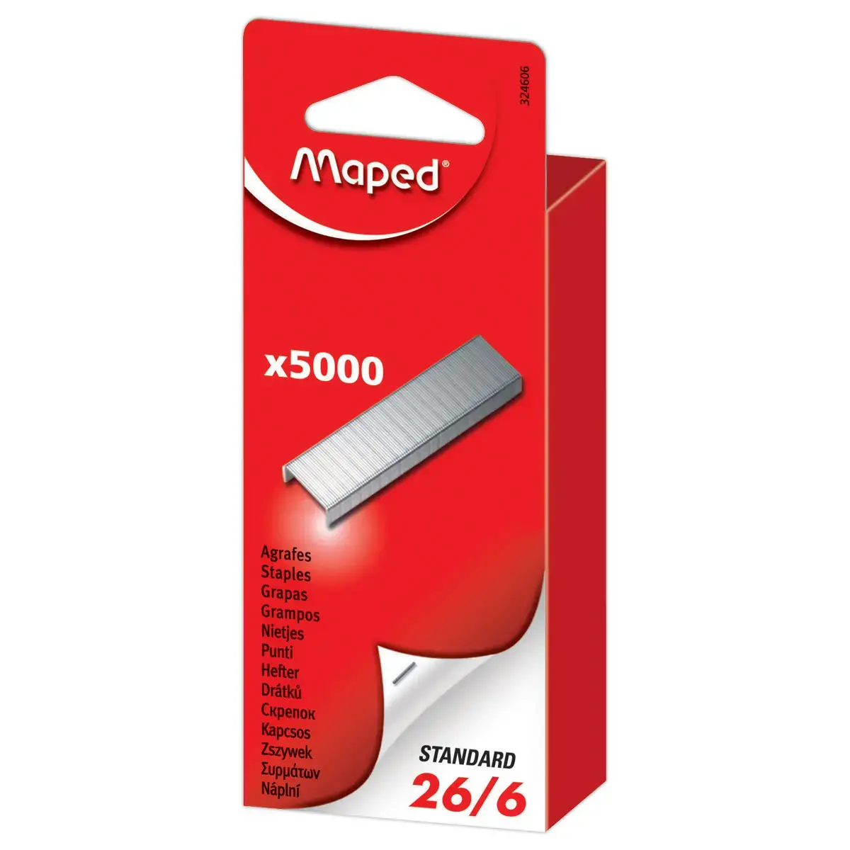 5000 Agrafes pour agrafeuses de bureau - 26/6 - MAPED 