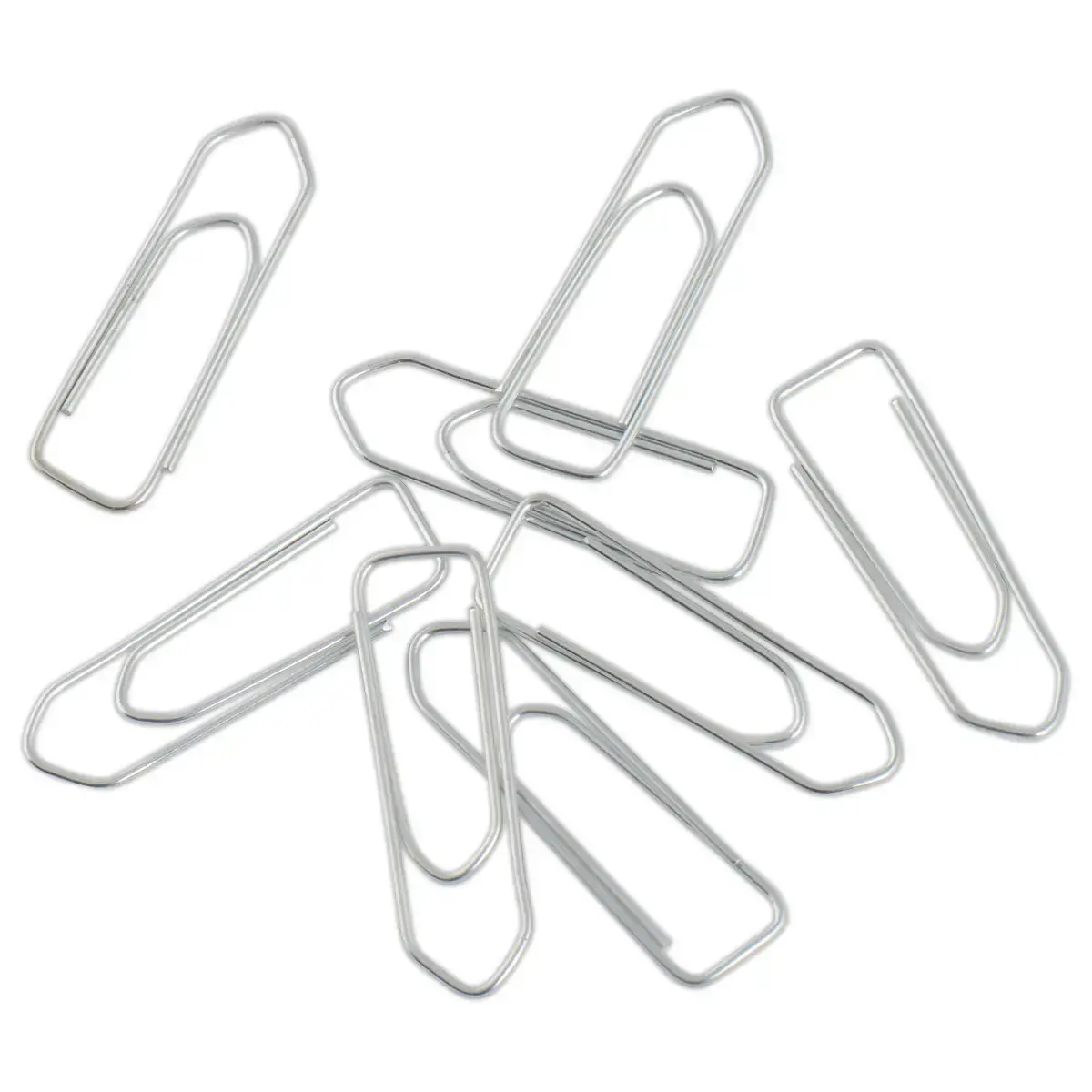 100 Trombones bout "chevron" en acier galvanisé - 32 mm