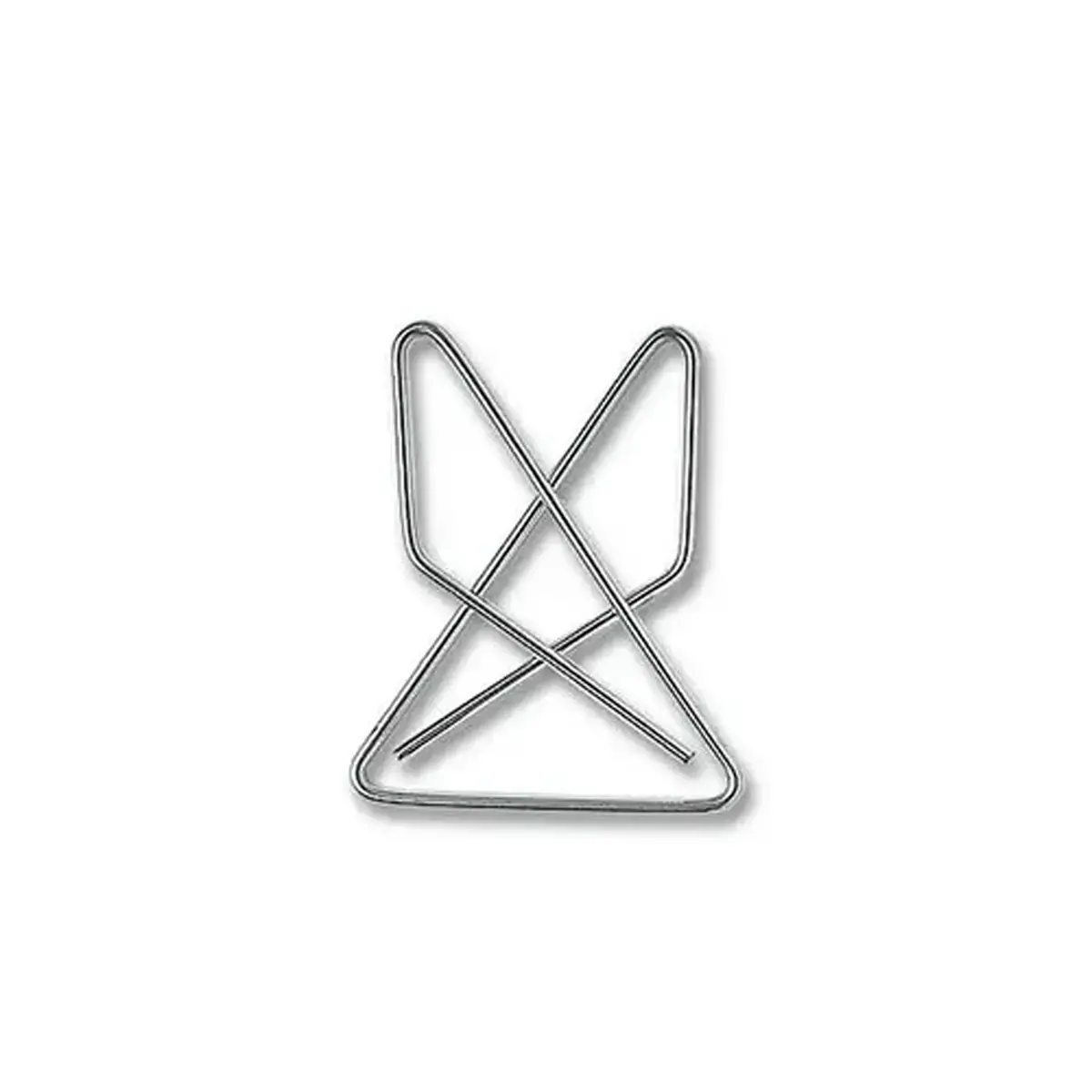 100 Attaches géantes en acier- croisées - 47 x 53 mm