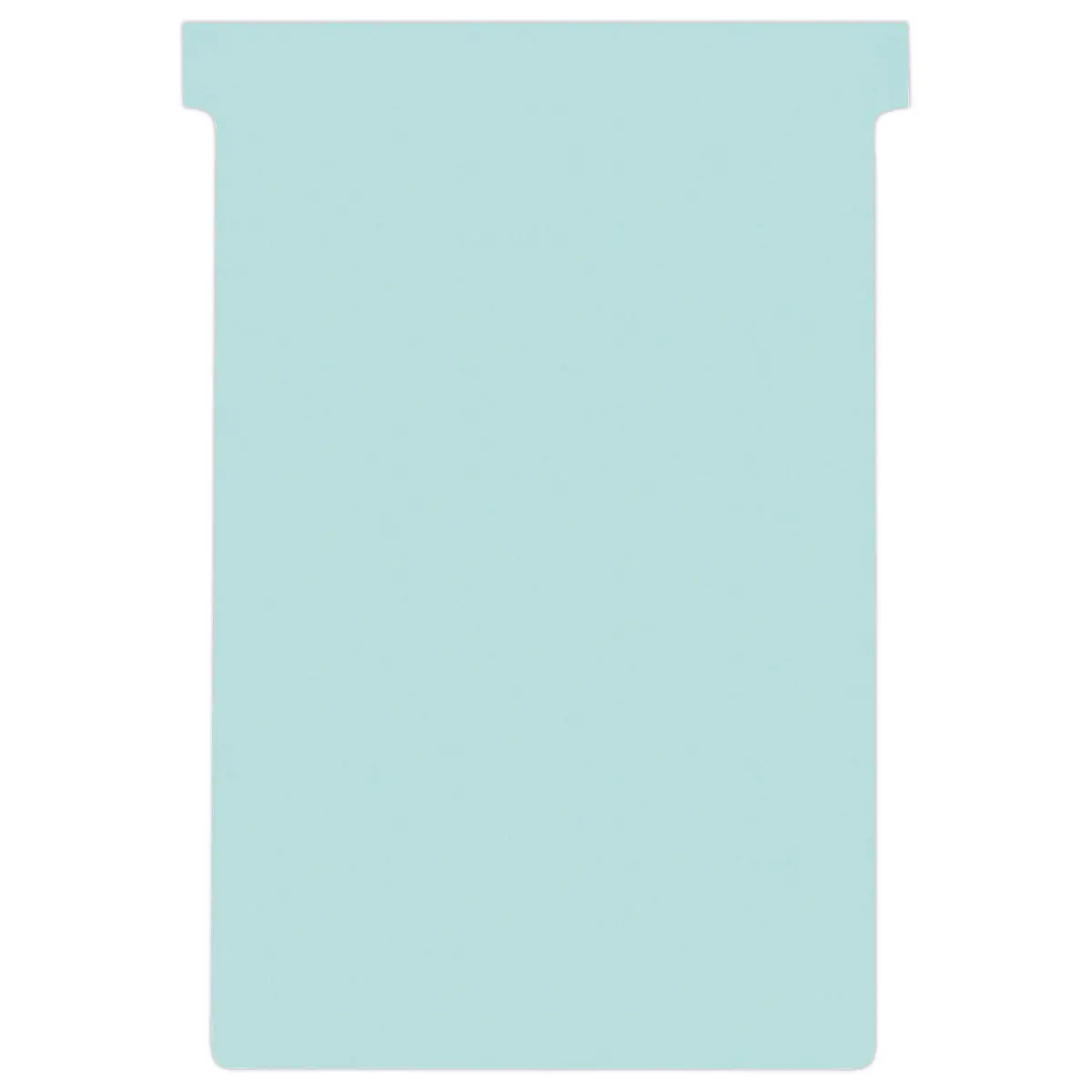 100 Fiches T pour planning - Taille 4 - Bleu Clair - NOBO