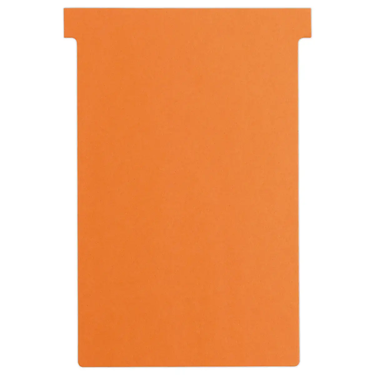 100 Fiches T pour planning - Taille 4 - Orange - NOBO