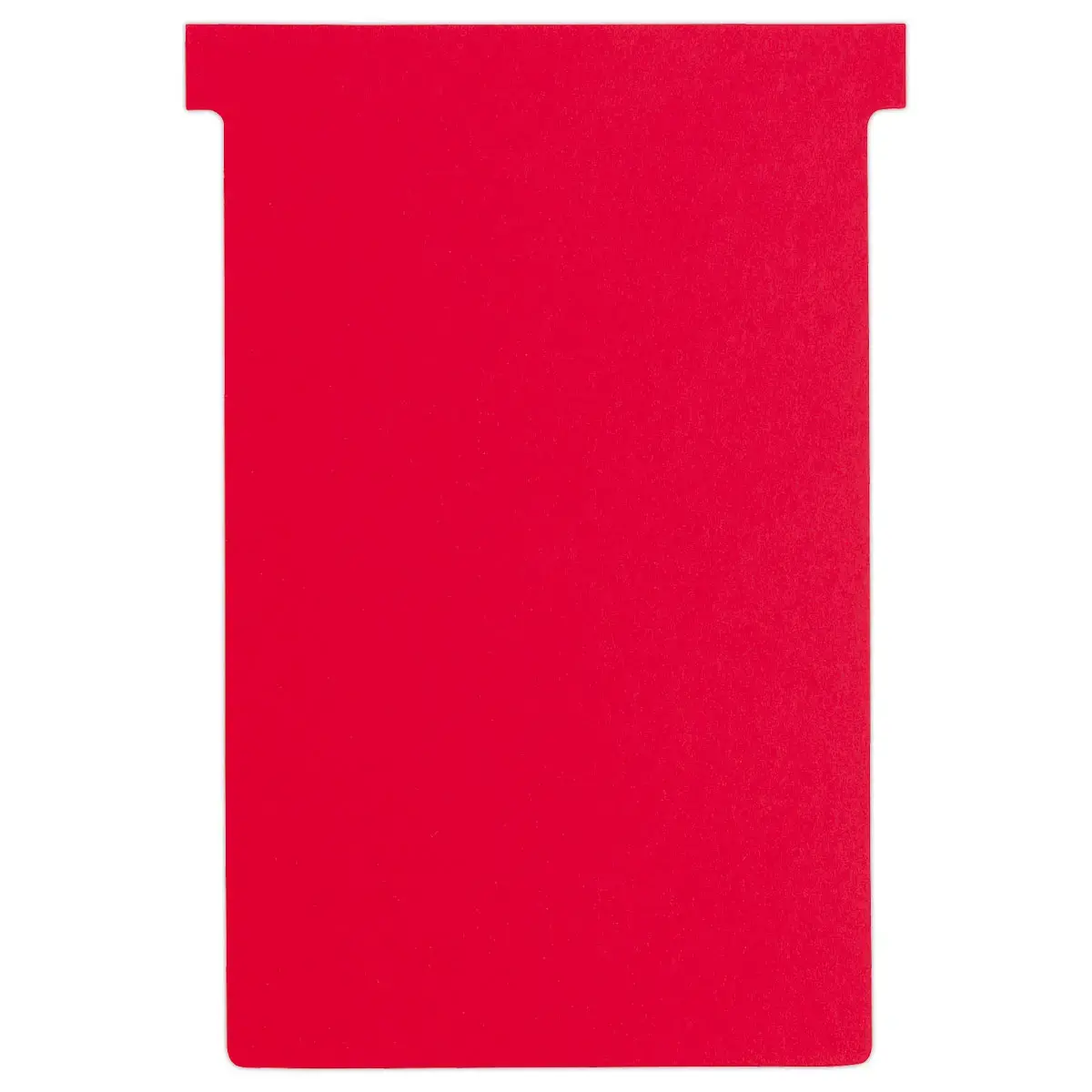 100 Fiches T pour planning - Taille 4 - Rouge - NOBO 