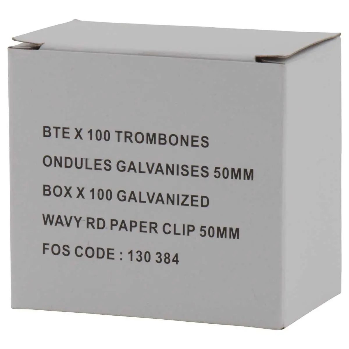 100 Trombones ondulés 5 cm