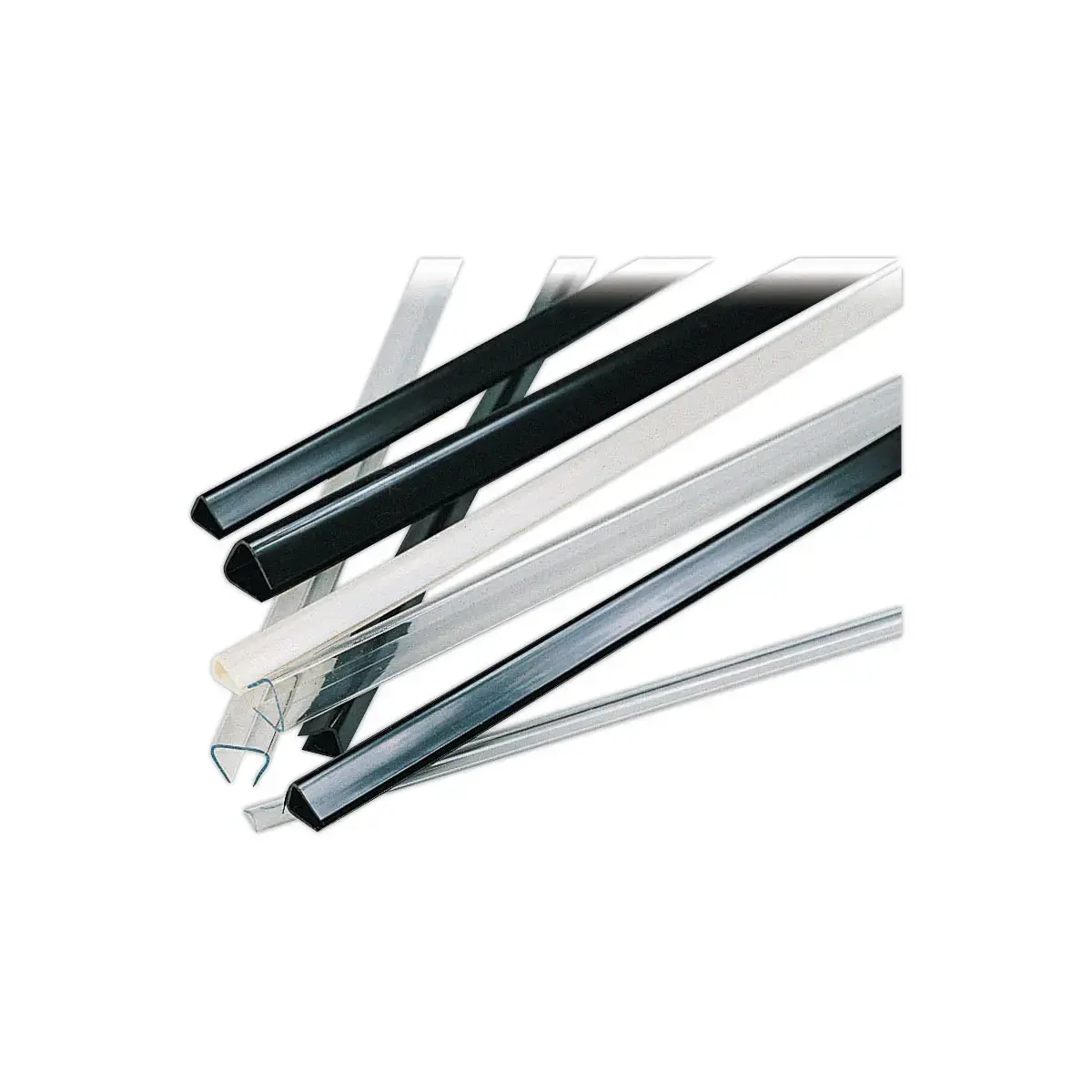 25 Baguettes &agrave; relier - 6 mm - Cristal - Pavo 