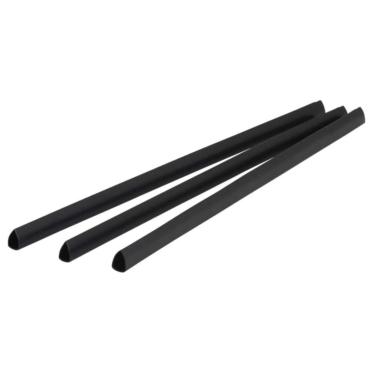 25 Baguettes &agrave; relier - 6 mm - Noir - Pavo 