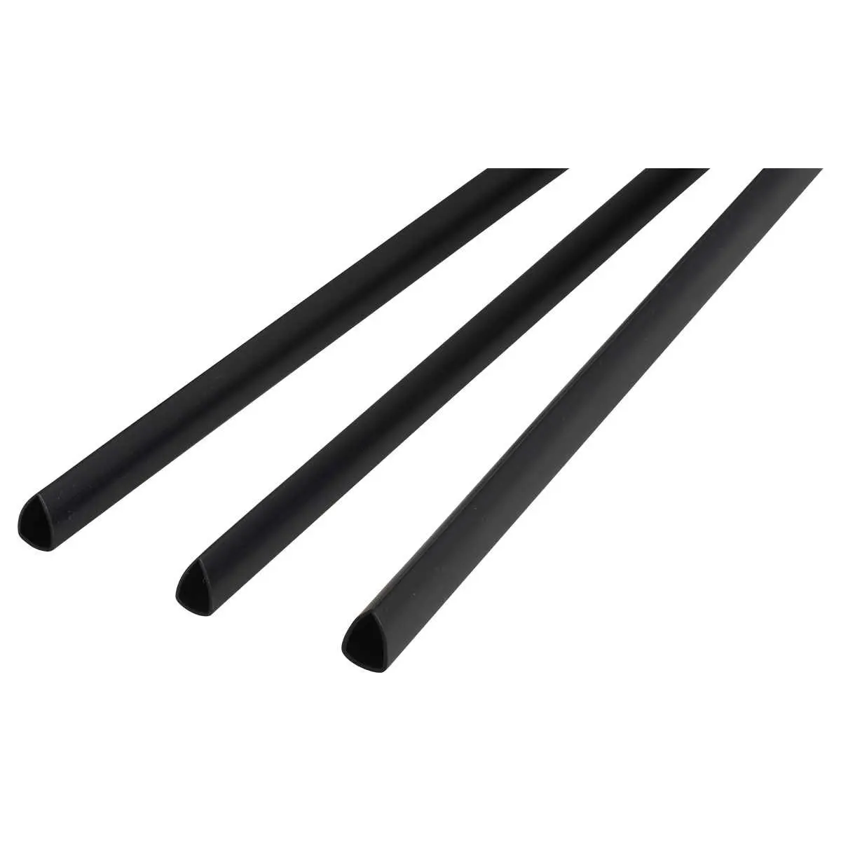 25 Baguettes &agrave; relier - 6 mm - Noir - Pavo 