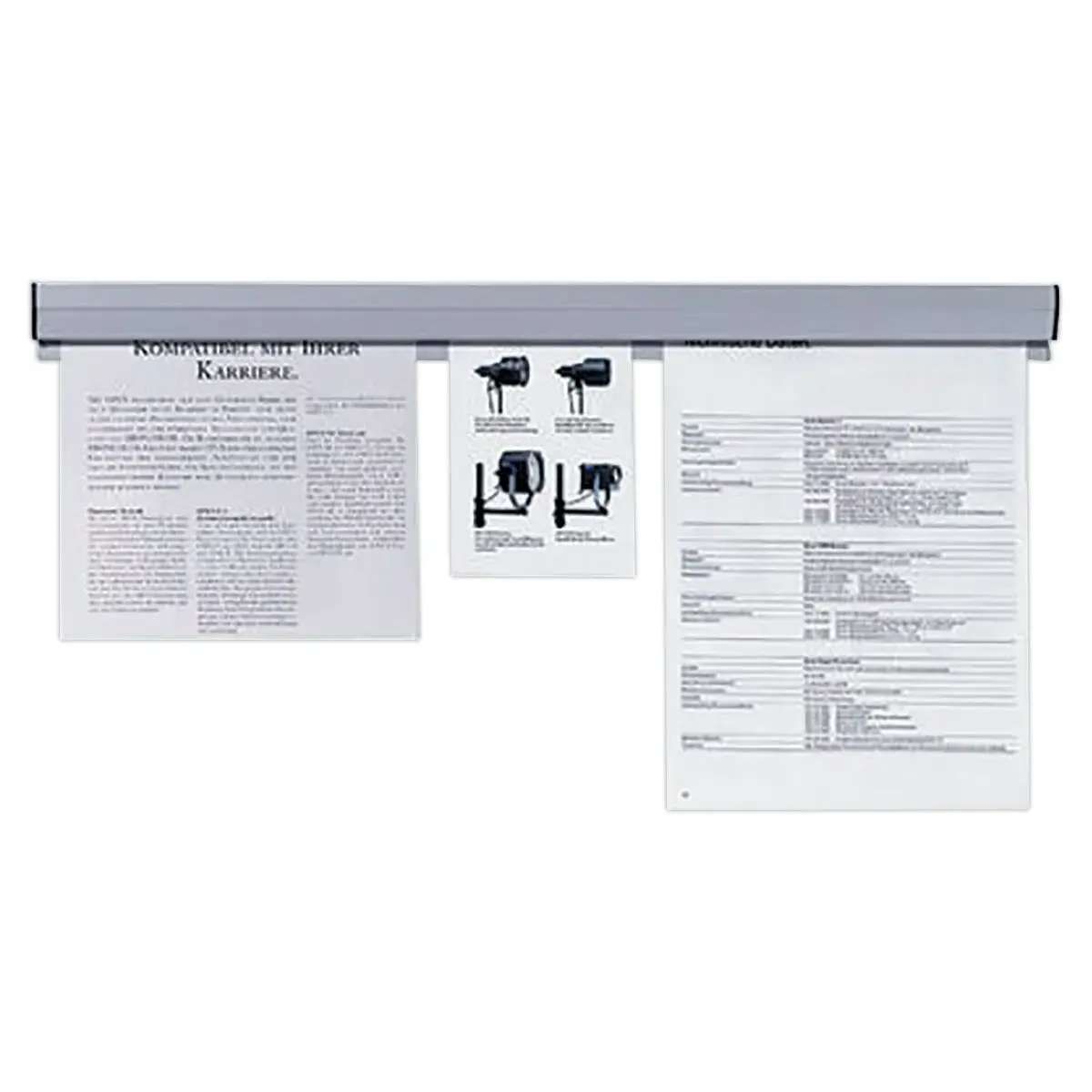 Rail de serrage pour papier, autocollant, 1500mm