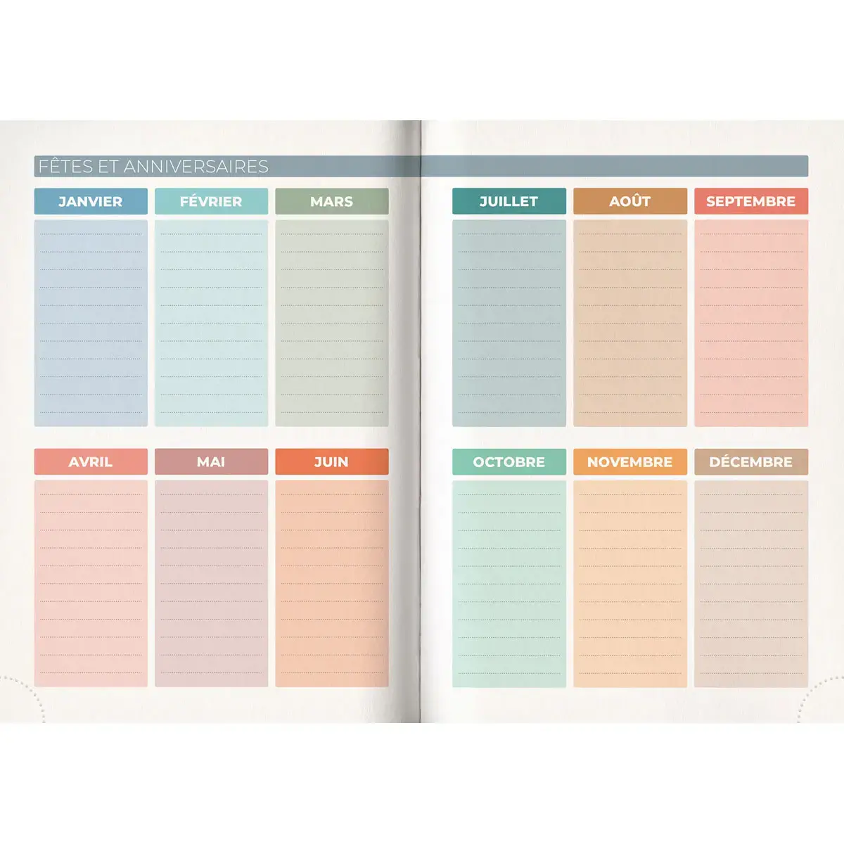 Agenda journalier  Techno - 12,5x17,5 cm - Bleu - Septembre &agrave; septembre - BOUCHUT GRANDREMY 