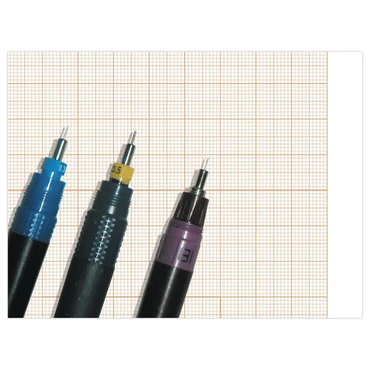 BLOC PAP VELIN MILLIMETRE ENCOLLE A4 50 Feuilles 90g
