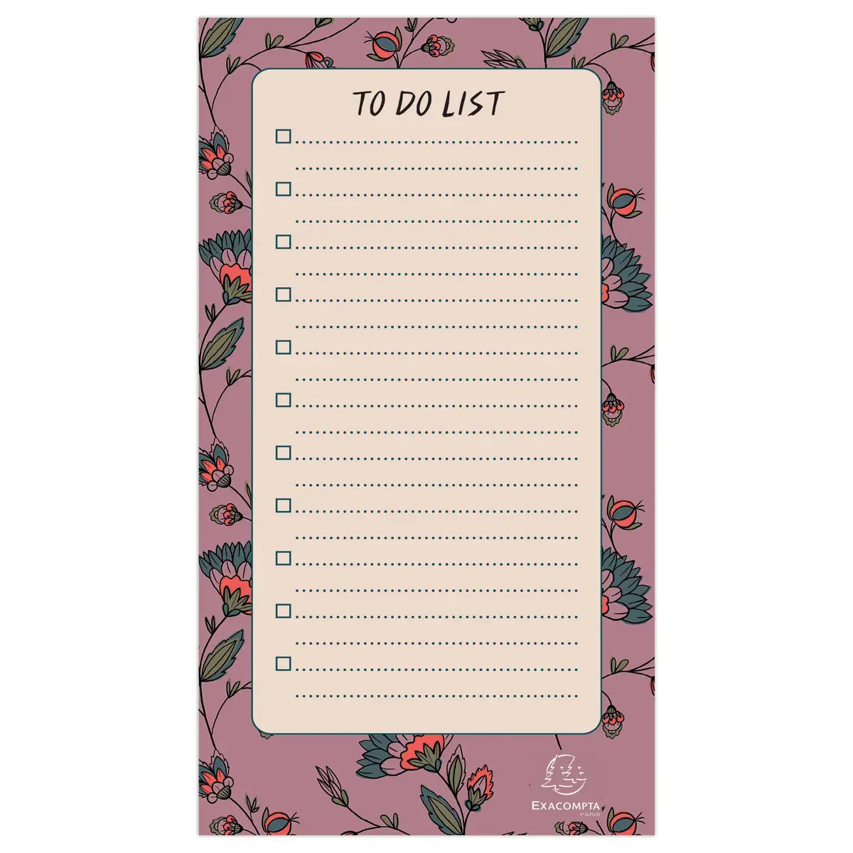 Bloc To Do List Color Design - 18x10cm 