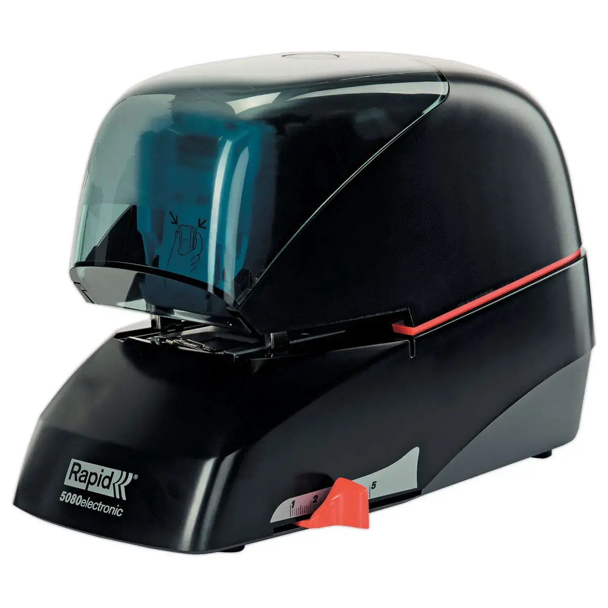 Agrafeuse &eacute;lectrique Supr&ecirc;me R5080 - 80 feuilles - Noir - RAPID 