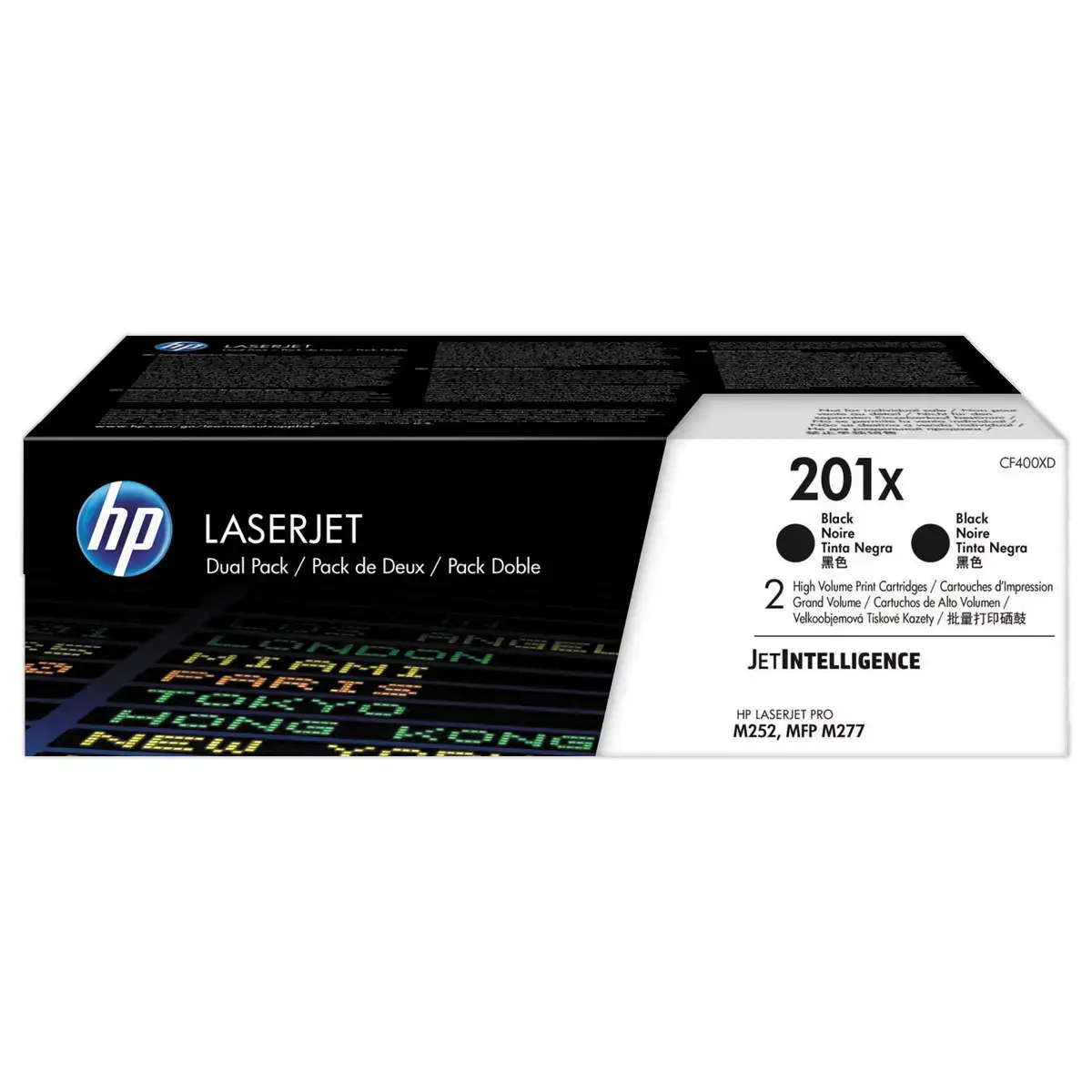 2 HP 201X CF400XD toners noir - HP 