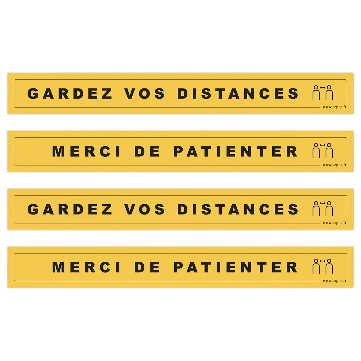 4 Bandes de signalisation au sol
