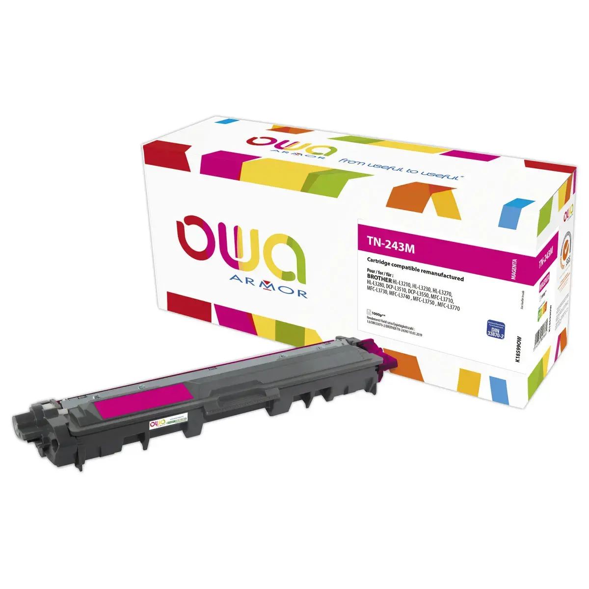 Toner &eacute;q. BROTHER TN-243M - Magenta - OWA 