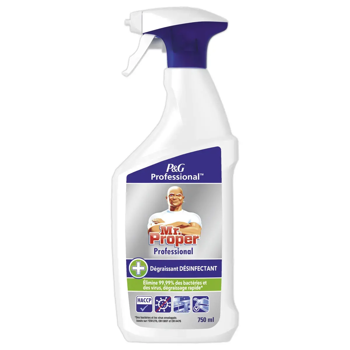 Spray dégraissant désinfectant virucide 2-en-1 - 750 ml - Mr Propre