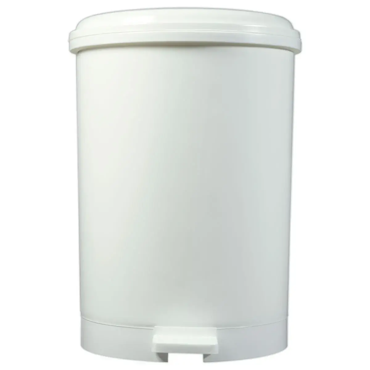 Poubelle &agrave; p&eacute;dale plastique blanc 40 L 