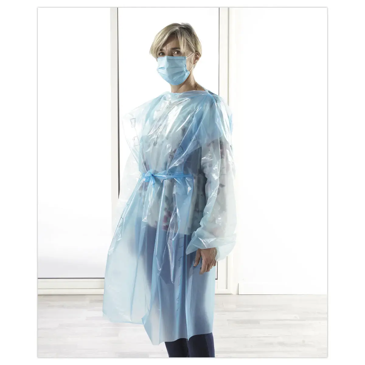 200 Kits sur-blouse et manchettes de protection - Jetable - T'nB 
