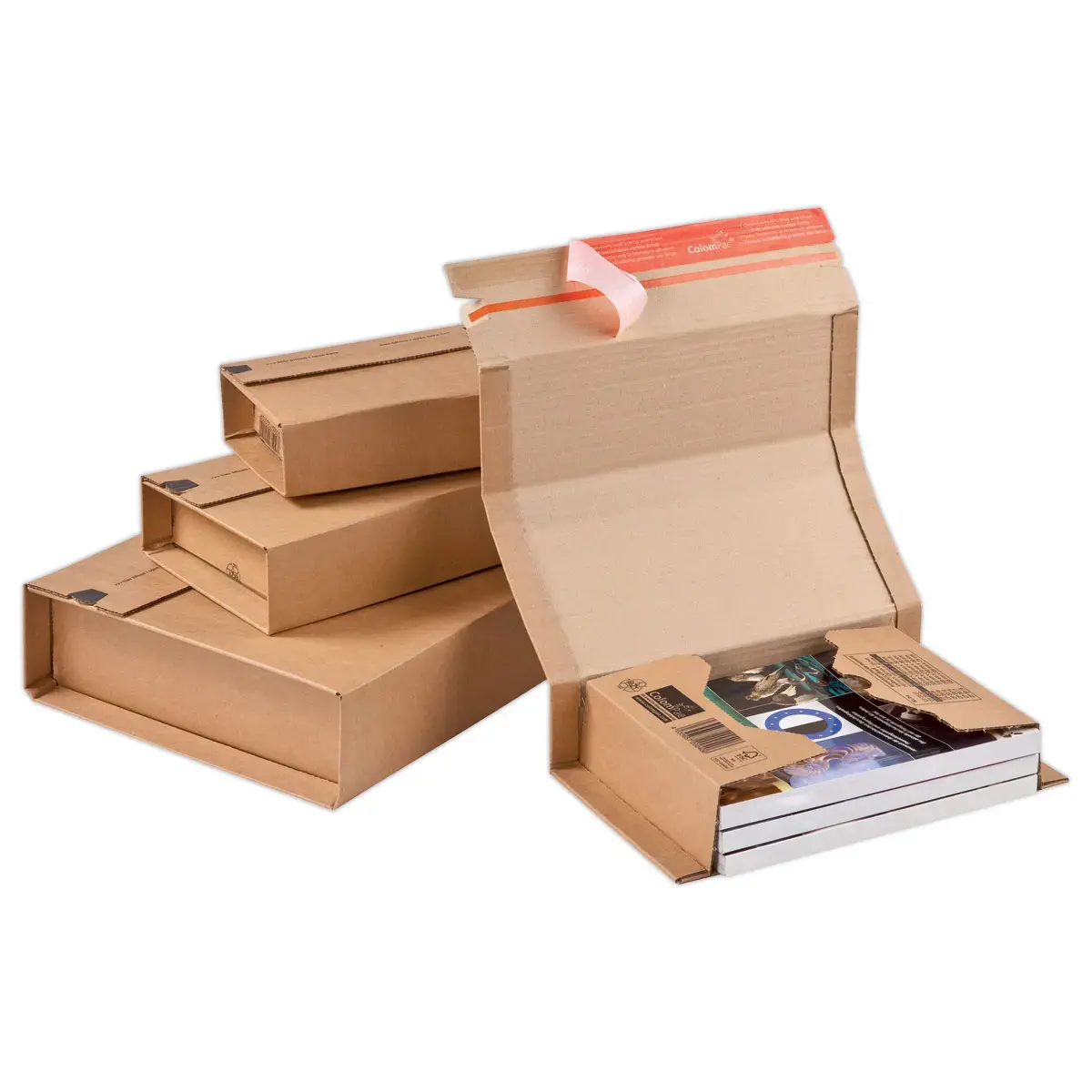 20 bo&icirc;tes d'exp&eacute;dition COLOMPAC A5 217  x165 x 10 &agrave; 60 mm 