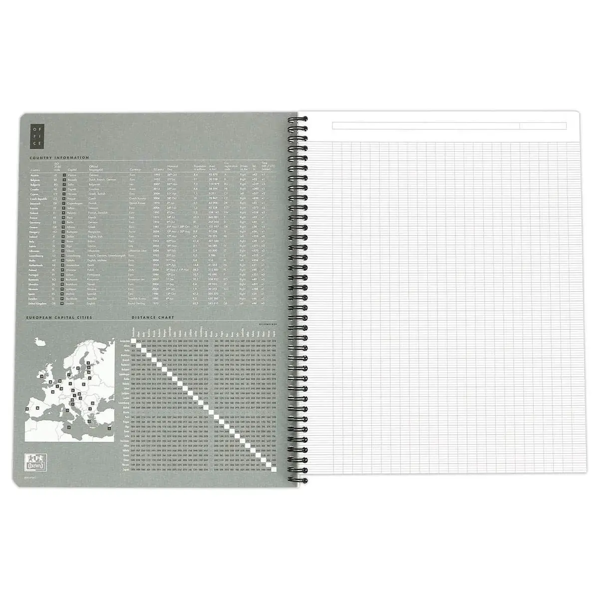 Cahier spirale Essentials - 24x32 cm - seyès 180 pages - OXFORD