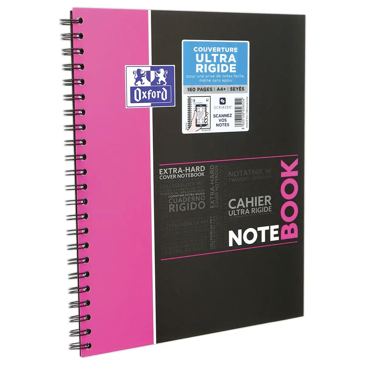 Cahier reliure intégrale Notebook Oxford A4+, seyès 160 p
