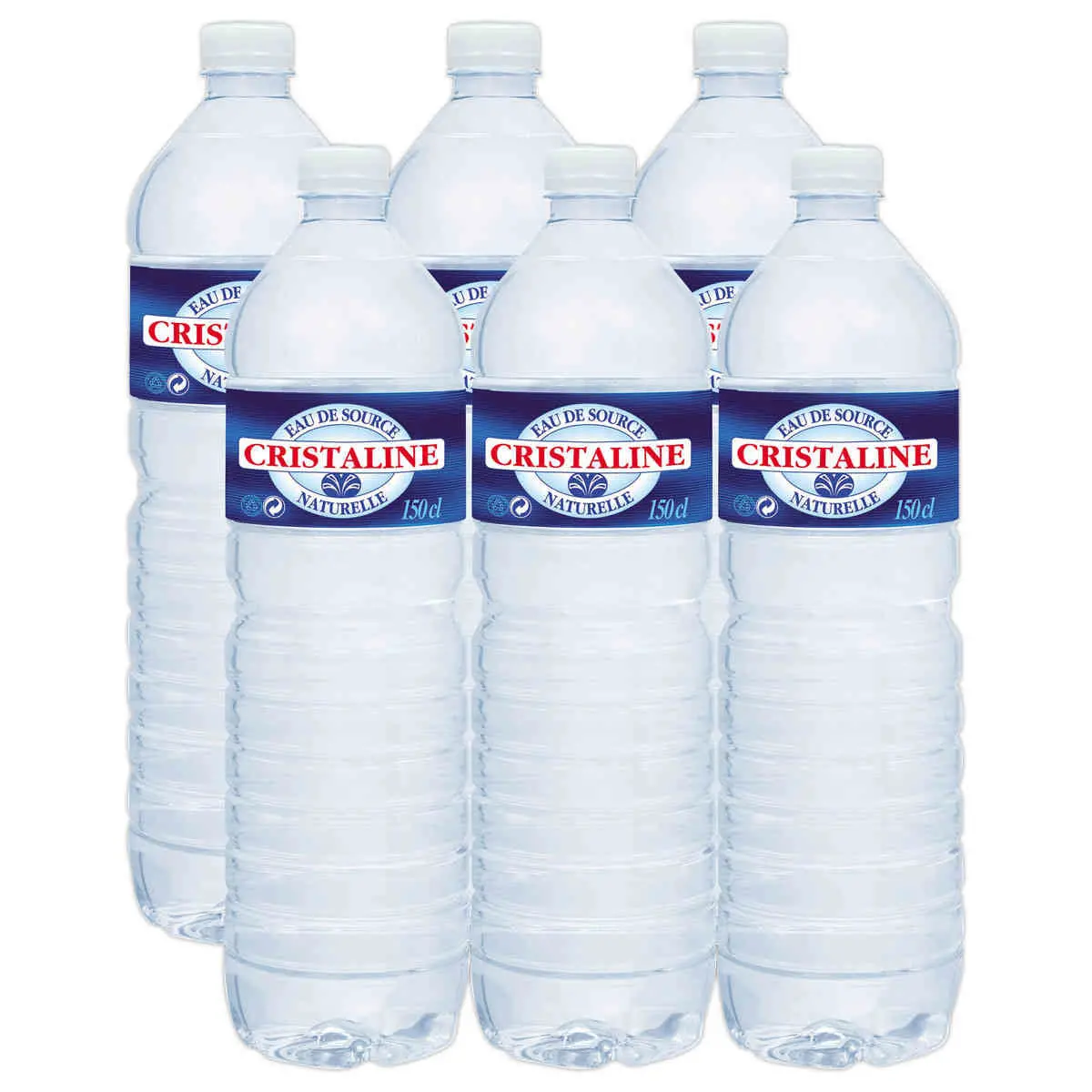 6 Bouteilles d'eau 1.5 L - CRISTALINE