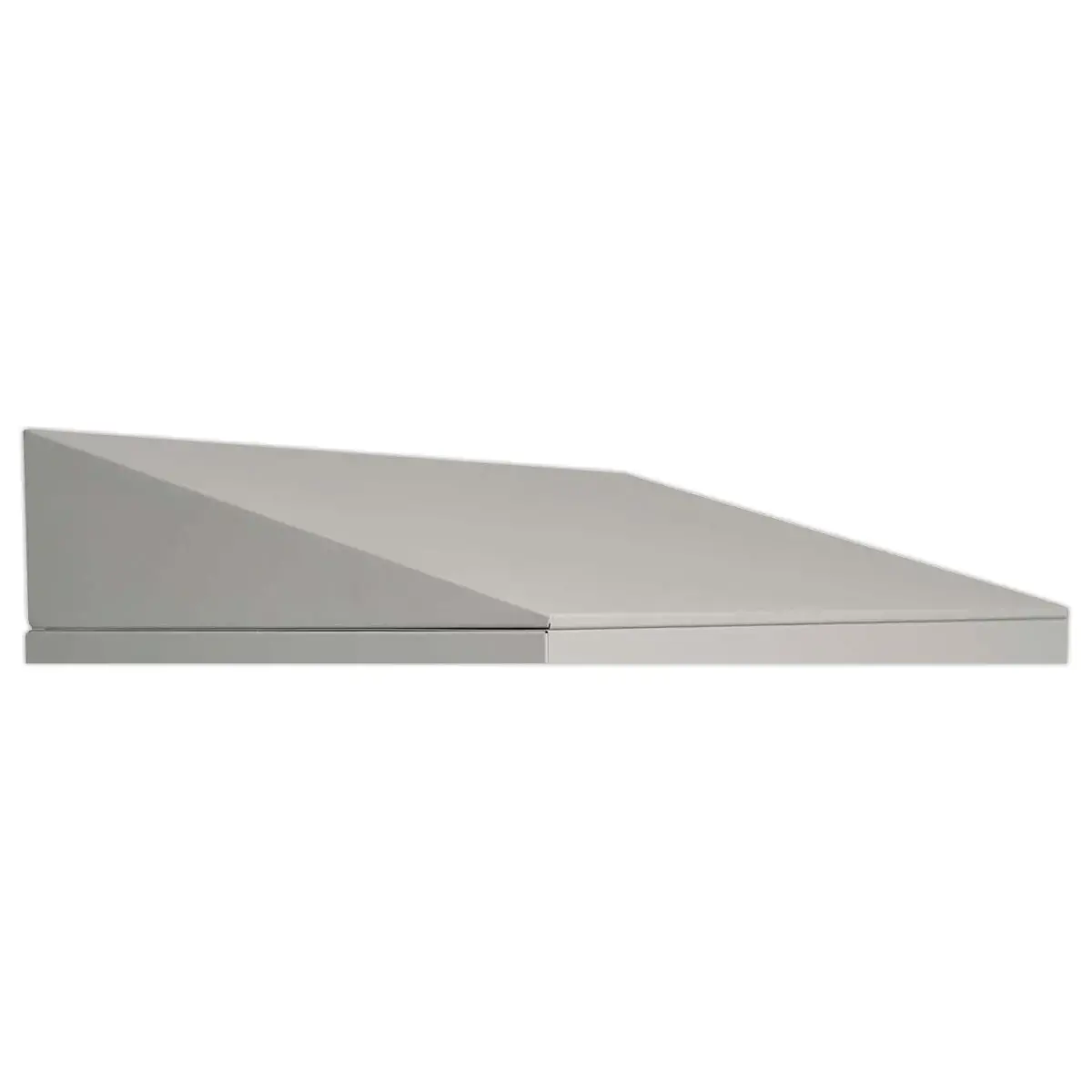 Coiffe pour vestiaire 1 colonne L.40 cm gris clair 