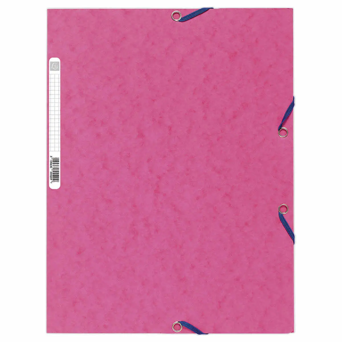 Chemise 3 rabats à élastiques carte lustrée - Rose - EXACOMPTA